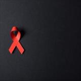 Red HIV/AIDS ribbon.