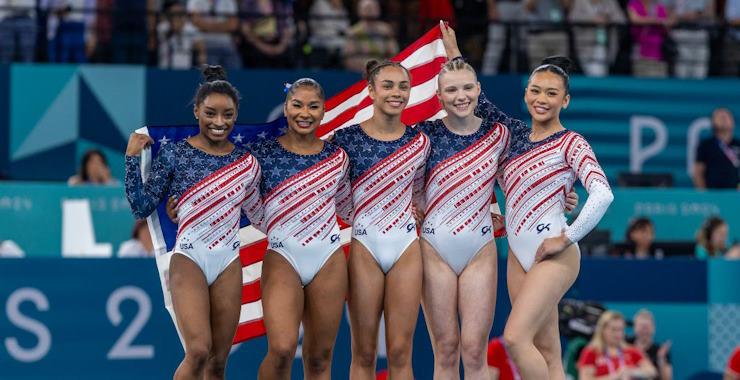 USA gymnasts in Paris