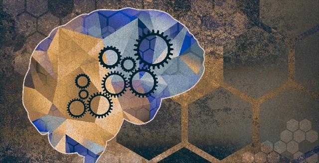 brain with gears