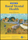 Cover of Journal of Rural Mental Health (small)