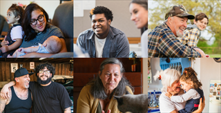 collage of people in rural settings