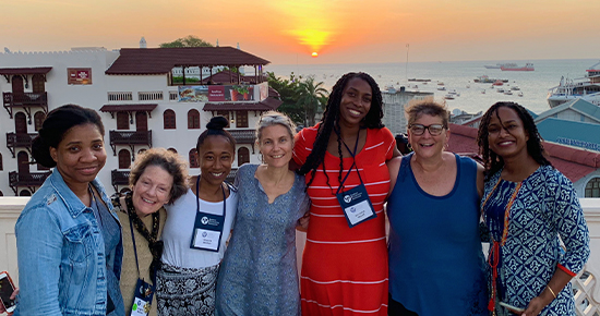 A sunset over Stone Town.