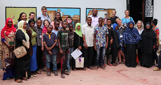 APA delegates at the Tanzania Youth Icon Center.
