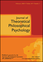 Cover of Journal of Theoretical and Philosophical Psychology (medium)
