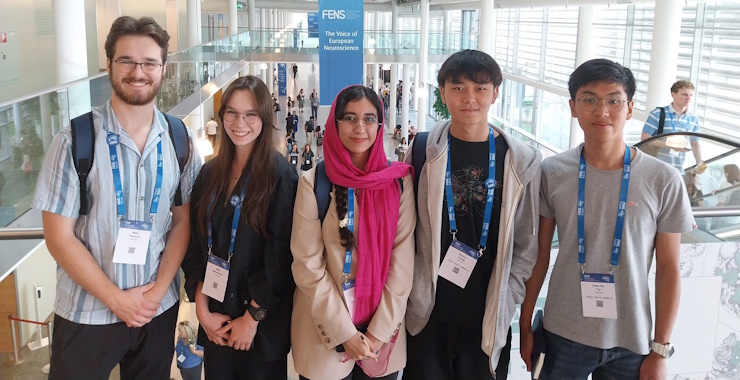 Group photo of the 2023 International Brain Bee finishers Group photo of the 2023 International Brain Bee finishers