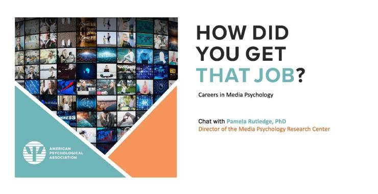 Careers in media psychology