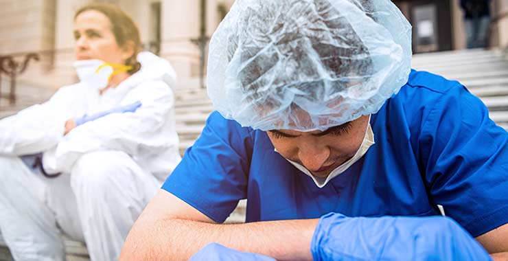 As COVID-19 cases increase, so does trauma among health providers