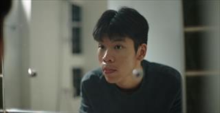Close-up of young man's face