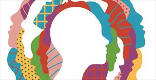 Colorful decorative icon from the Inclusive Language Guildelines from APA Style