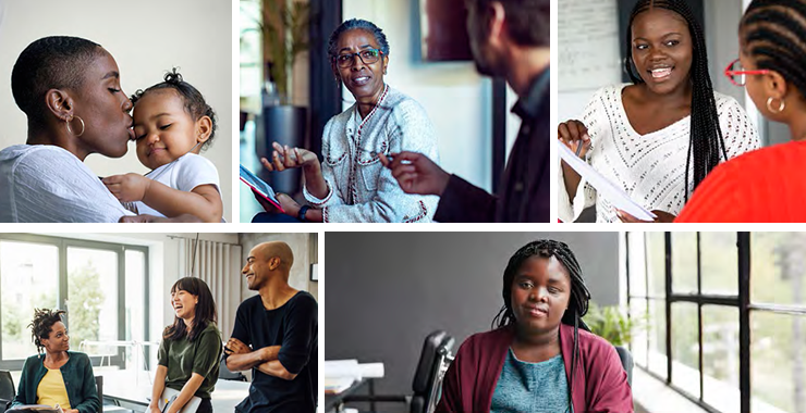 Collage of people of color