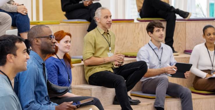diverse group of students in seminar