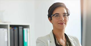Portrait of a smiling female professional