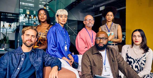 Multicultural corporate team in a modern office environment