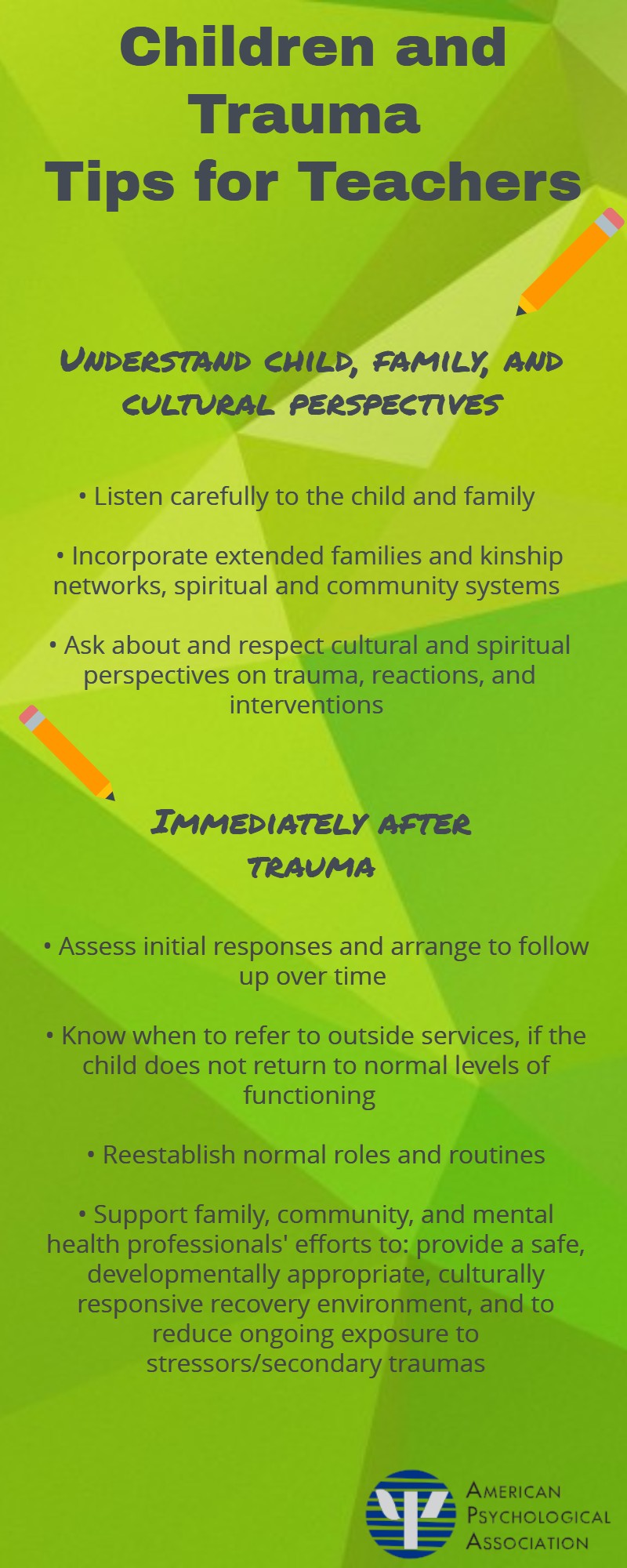 Tips for Teachers