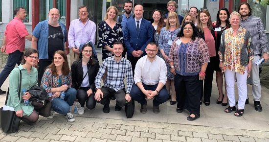 APA delegates visiting the University of Prishtina.