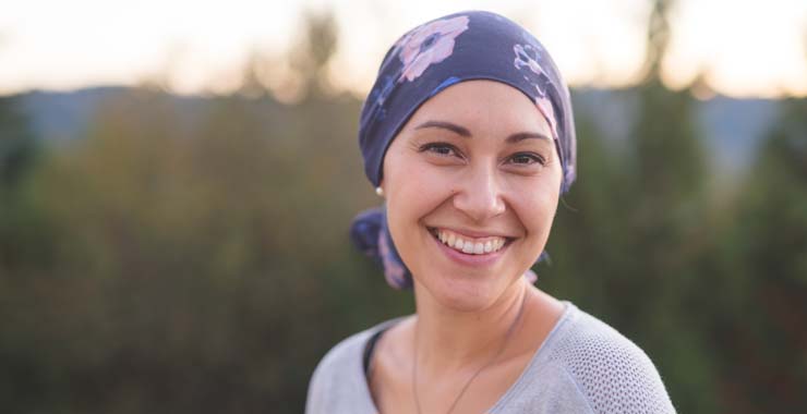 Woman with cancer
