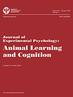 Cover of Journal of Experimental Psychology: Animal Learning and Cognition (medium)