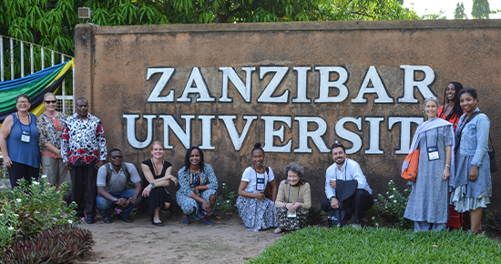 APA delegates visiting Zanzibar University.