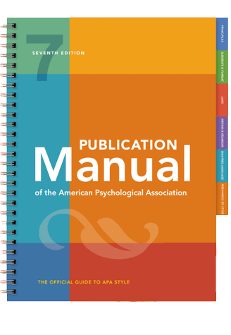 Publication Manual of the American Psychological Association, Seventh Edition