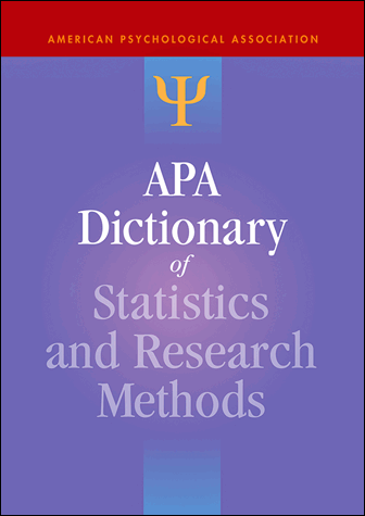 APA dictionary of statistics and research methods