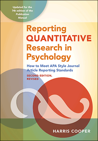Reporting Quantitative Research in Psychology, Second Edition