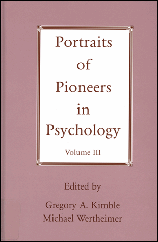 Portraits os Pioneers in Psychology