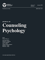 Journal Of Counseling Psychology Apa Publishing Apa