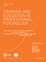 Cover of The Future of Education and Training in Health Service Psychology