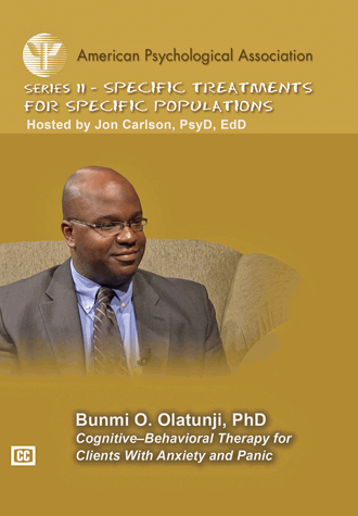 Cover of Cognitive–Behavioral Therapy for Clients With Anxiety and Panic (large)